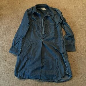 Madewell chambray long sleeve dress